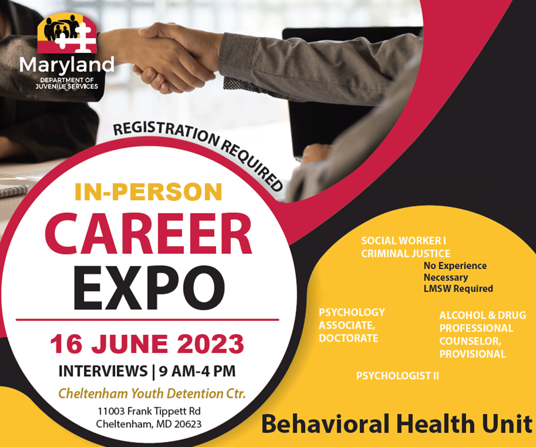 Behavioral Health In Person Career Expo